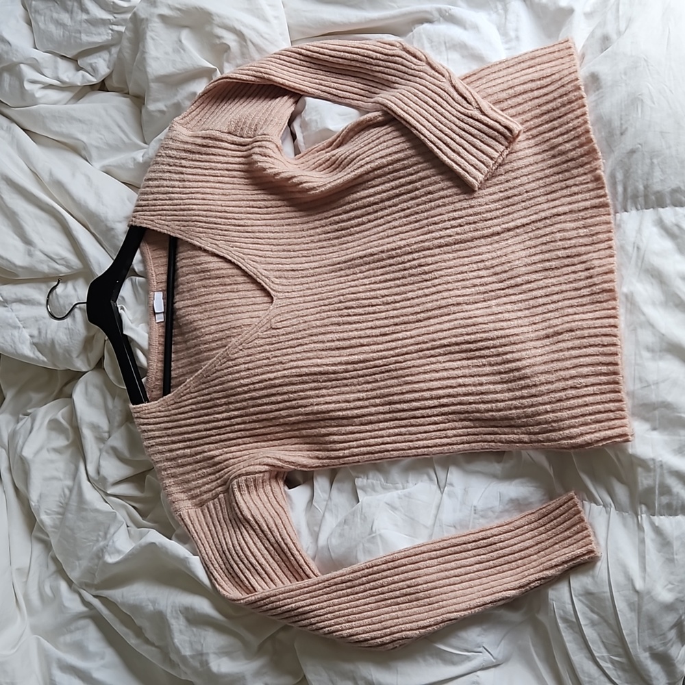 Ardene Peach Long Sleeve Sweater Ardene L